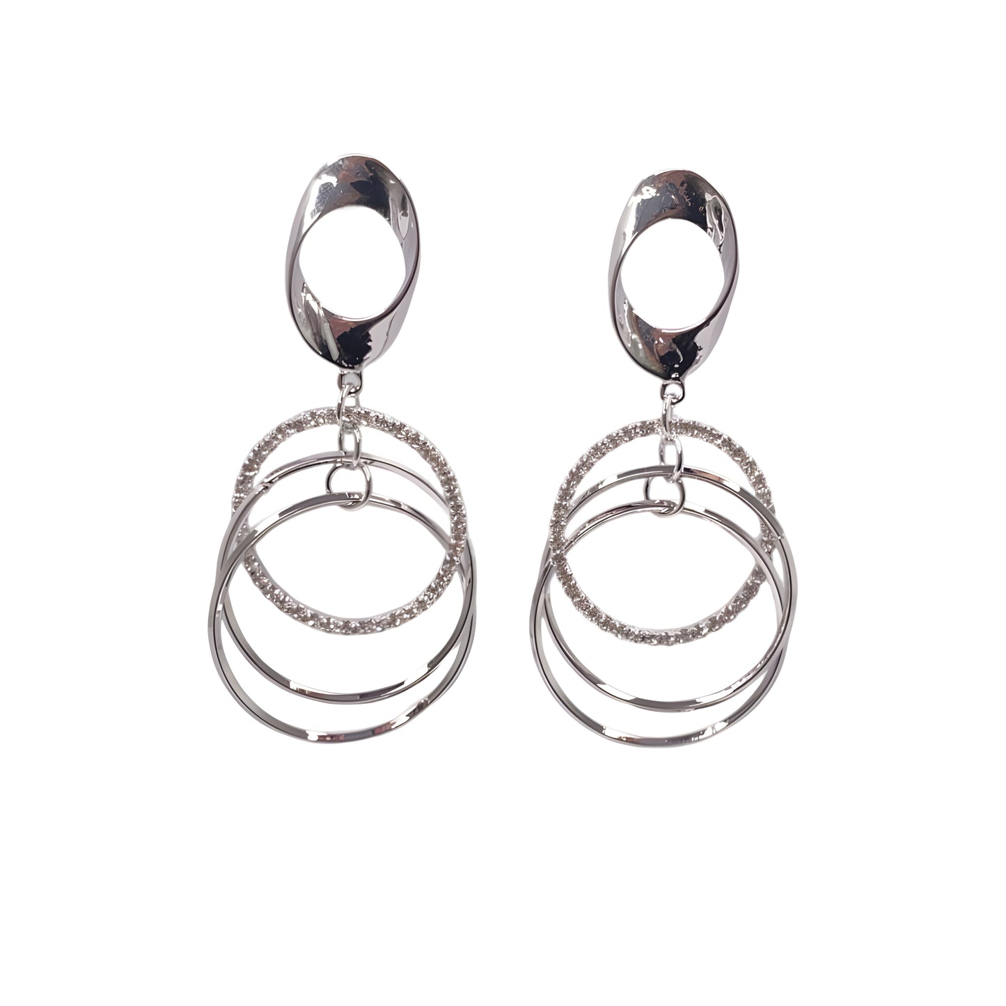 Stylish Danglers with cubic zirconia Stones