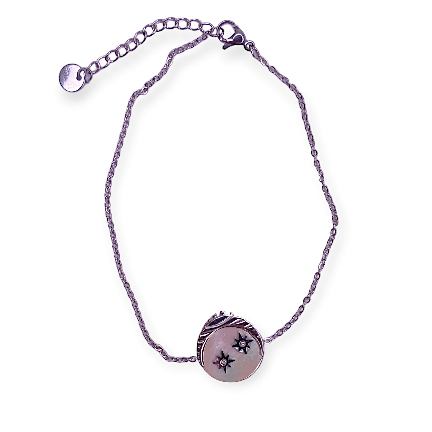 Sterling Silver plated Moon Star Bracelet