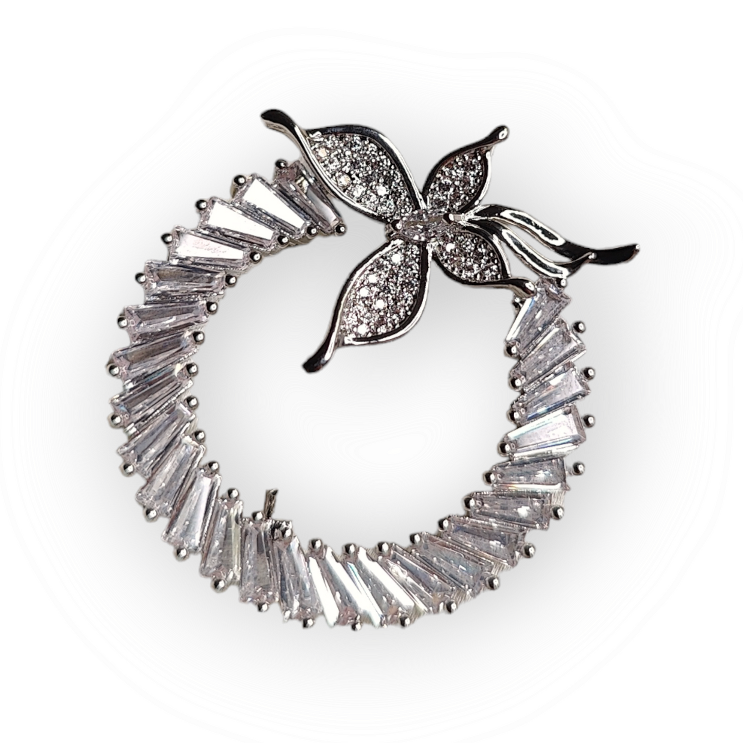 Radiant Circle Charm Brooch