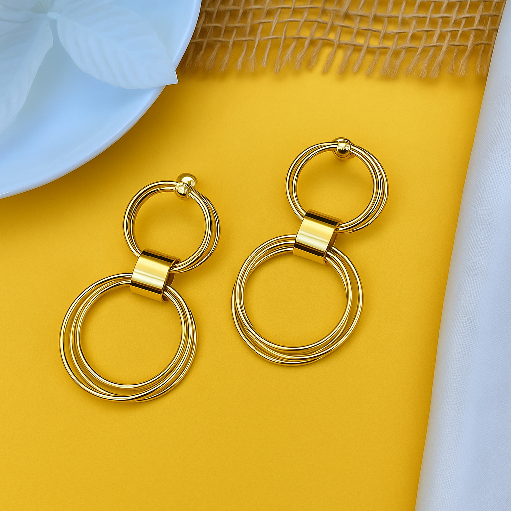 Circular Wired Hoops Danglers