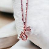 Beautiful Angel Fairy on Earth With Dancing Stone Pendant