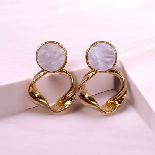 Wavy Dangler Earrings