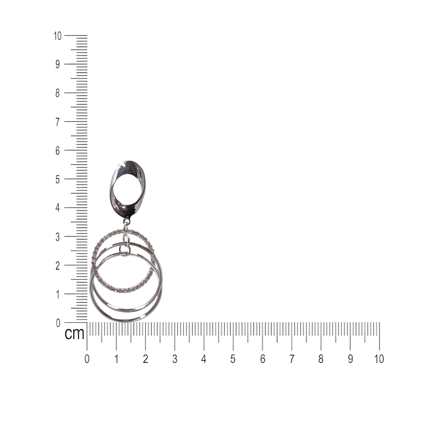 Stylish Danglers with cubic zirconia Stones