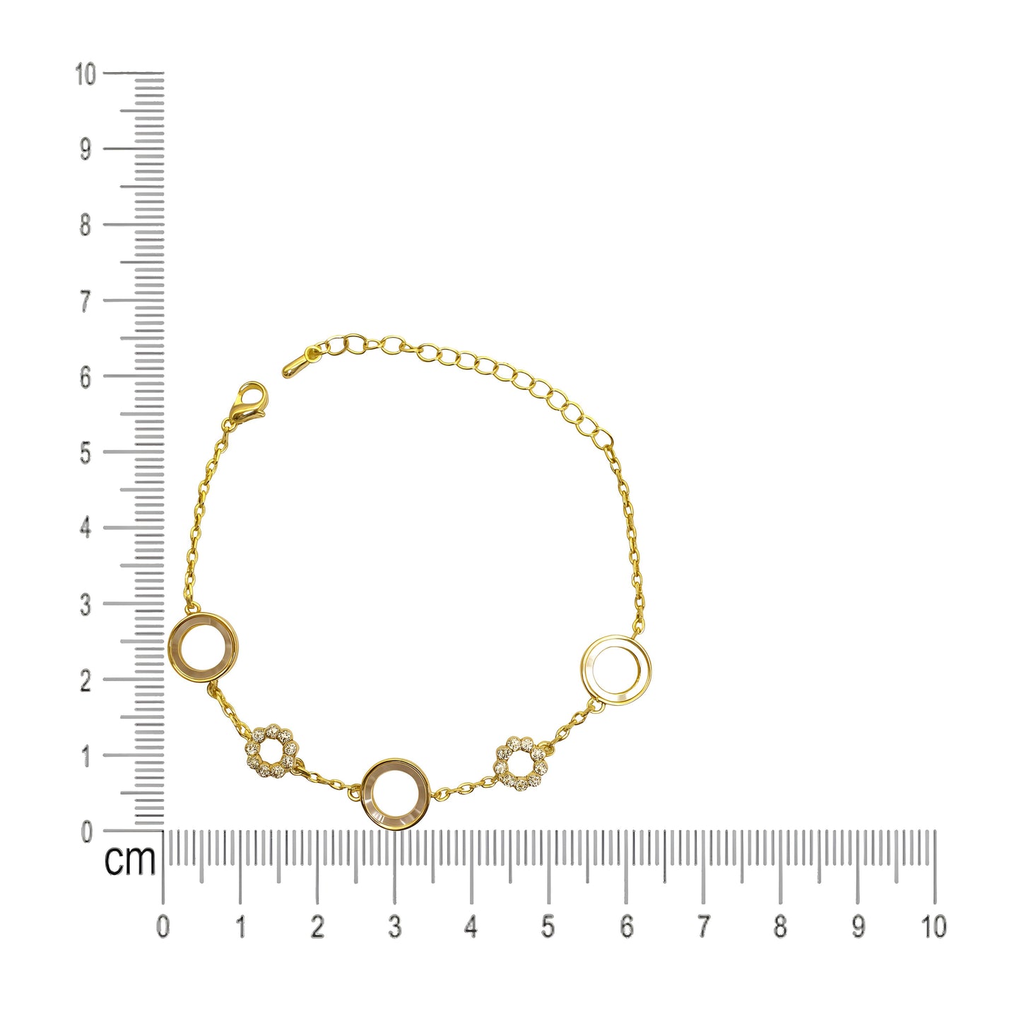 Gold Plated Circles of Love Bracelets