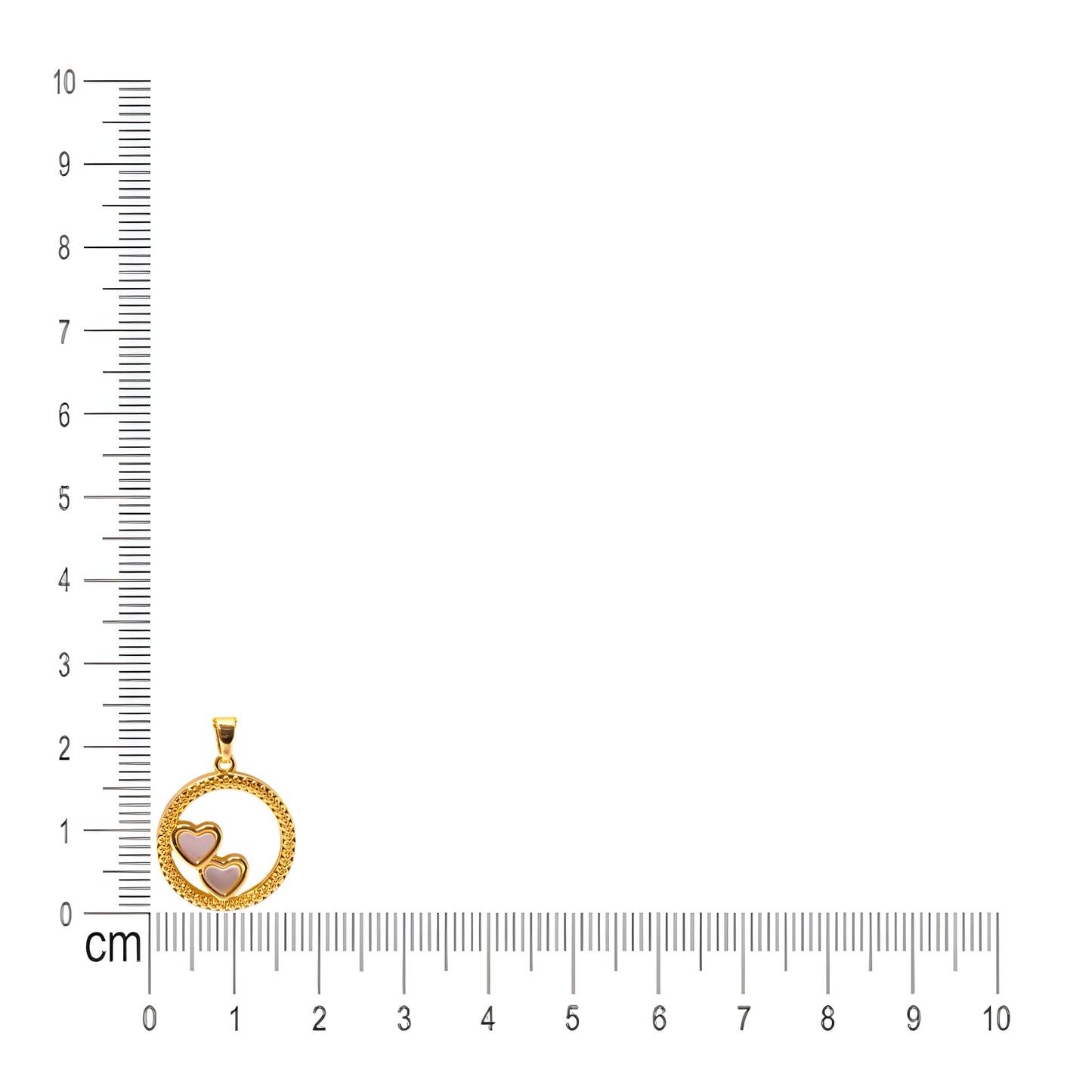 Golden Capturing Heart Chain Pendant