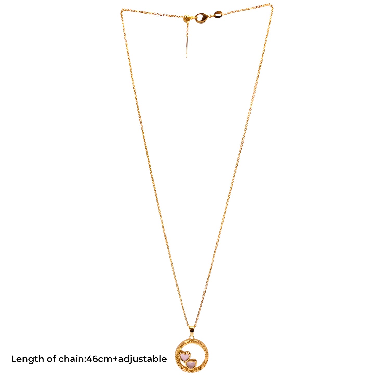 Golden Capturing Heart Chain Pendant
