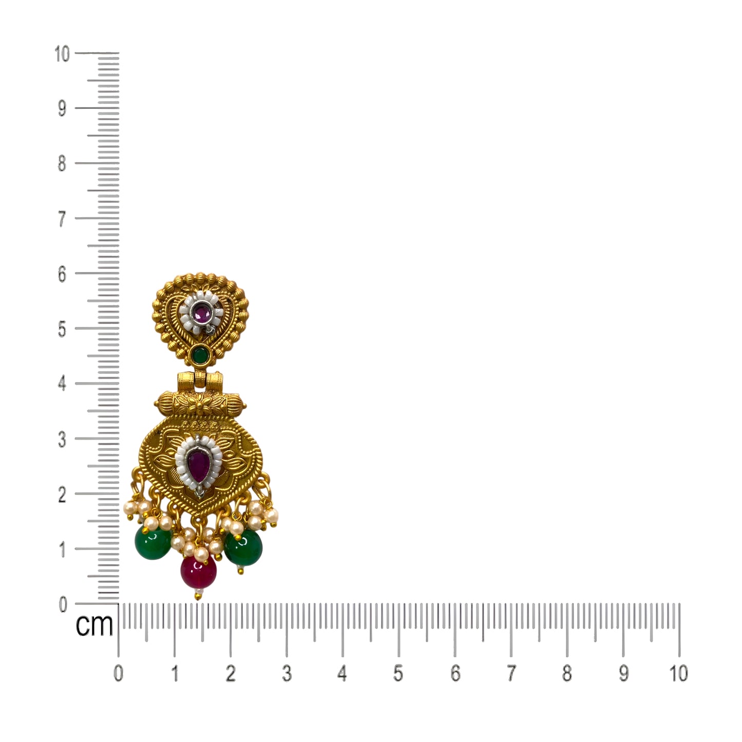 Beautiful Golden Antique Finish Traditional Danglers