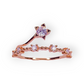 Lily Rosary Ring, Gold plated