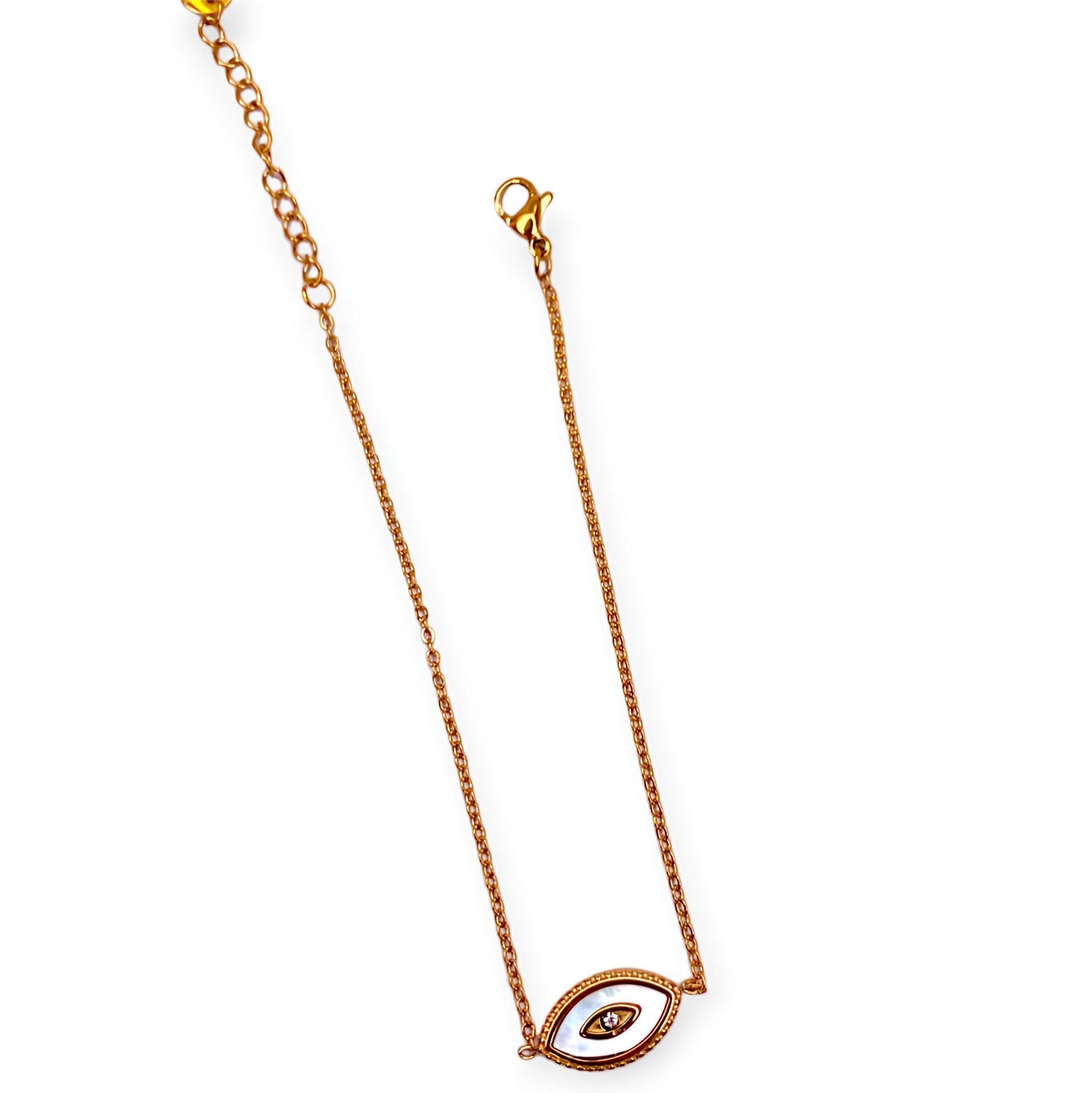 Evil Eye Brass Bracelet Golden plated