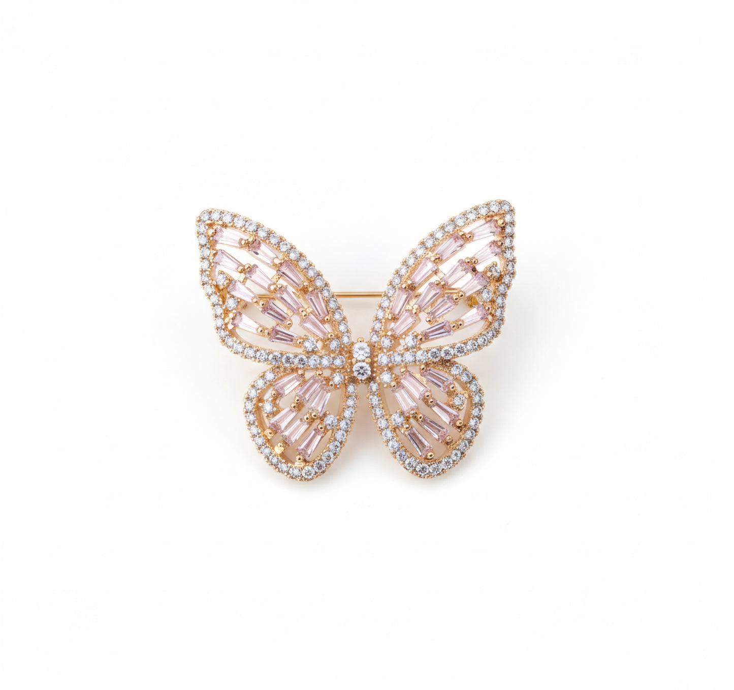 Gilded Wings Charm Butterfly Brooch