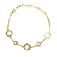 Gold Plated Circles of Love Bracelets