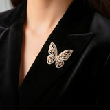 Gilded Wings Charm Butterfly Brooch