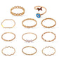 Trendy & Stylish Korean Design 11 pcs Ring Combo Set for Women