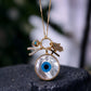 MOP Evil Eye Chain Pendant with Charms