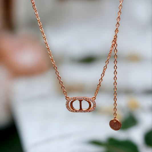 Golden Plated Dior Vintage Chain Pendant