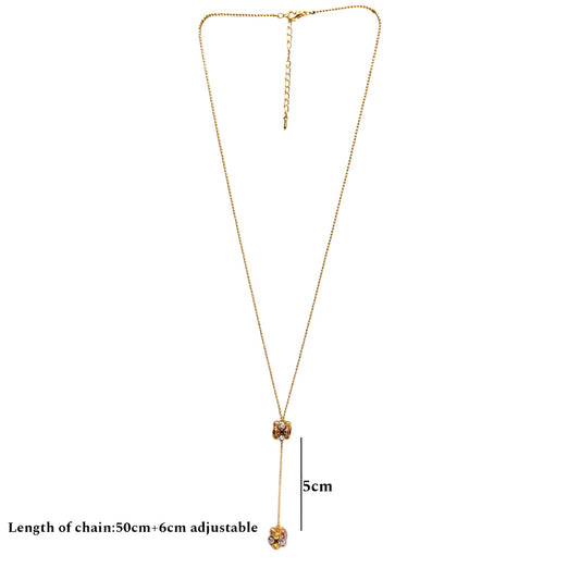 Unique Pendant Set with Golden Look Ball