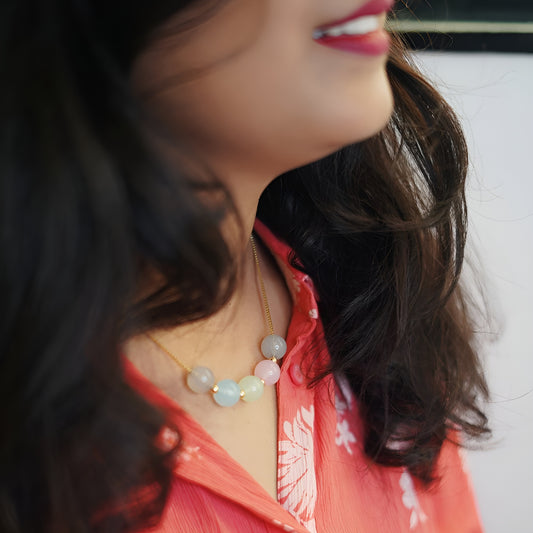 Colorful Pastel Beads Necklace