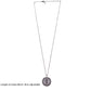 Sterling Silver Messika chain Pendant with CZ