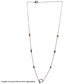 Silver Plated Chain Pendant Ball Beads with CZ Circle