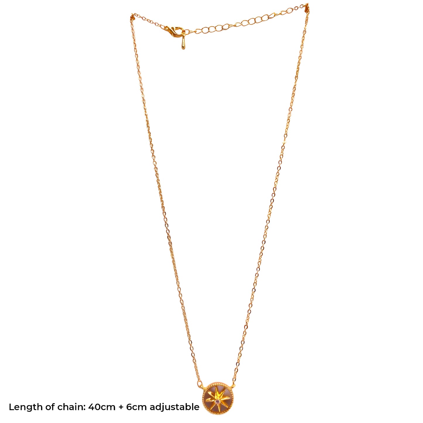 Radiant Sun Charm Chain Pendant