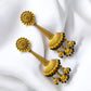 Beautiful Traditional Golden Antique Finish Jhumki