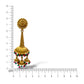 Beautiful Traditional Golden Antique Finish Jhumki