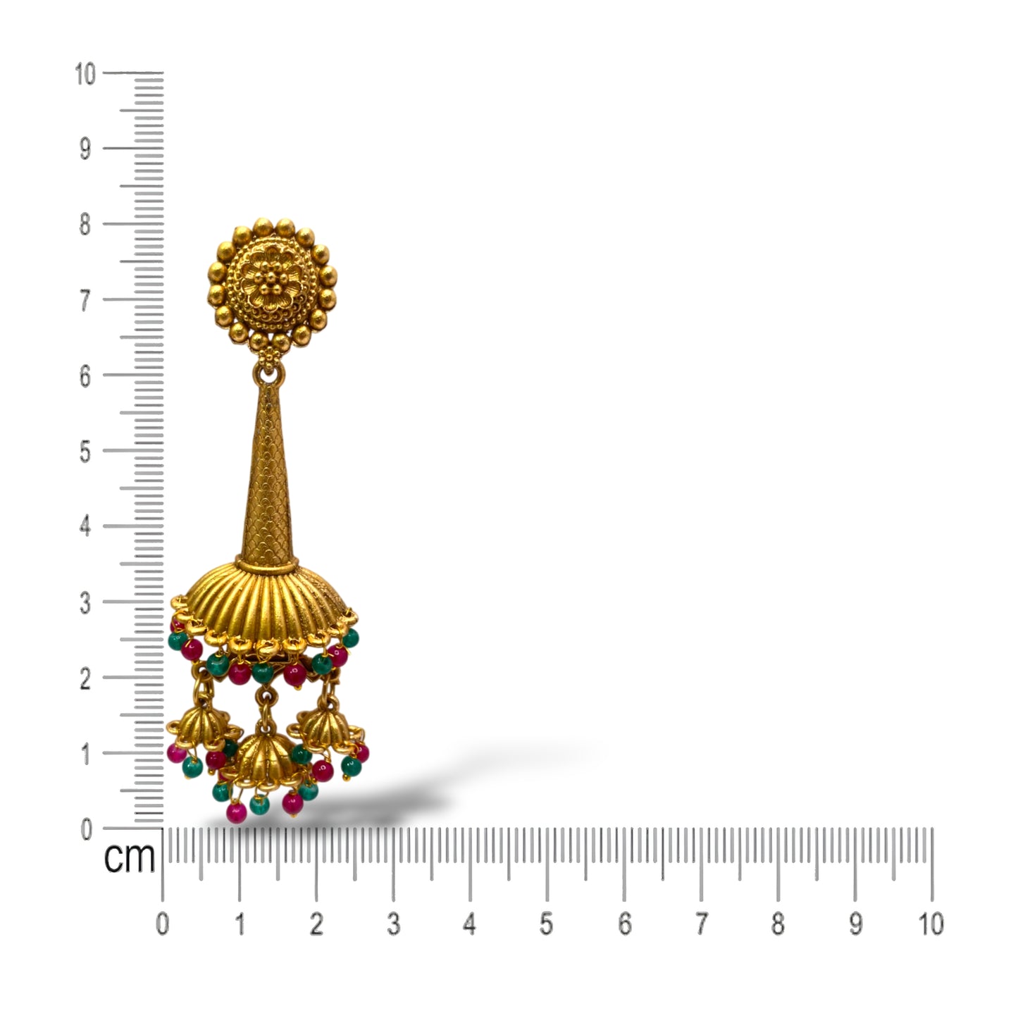 Beautiful Traditional Golden Antique Finish Jhumki
