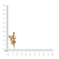Beautiful Golden Fairy Chain Pendant with CZ