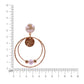 Gold Plated Hoops with Pearls
