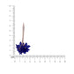Blue Floral Drop Earrings